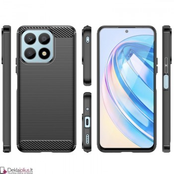 Carbon guminis dėklas - juodas (Huawei Honor X8A)